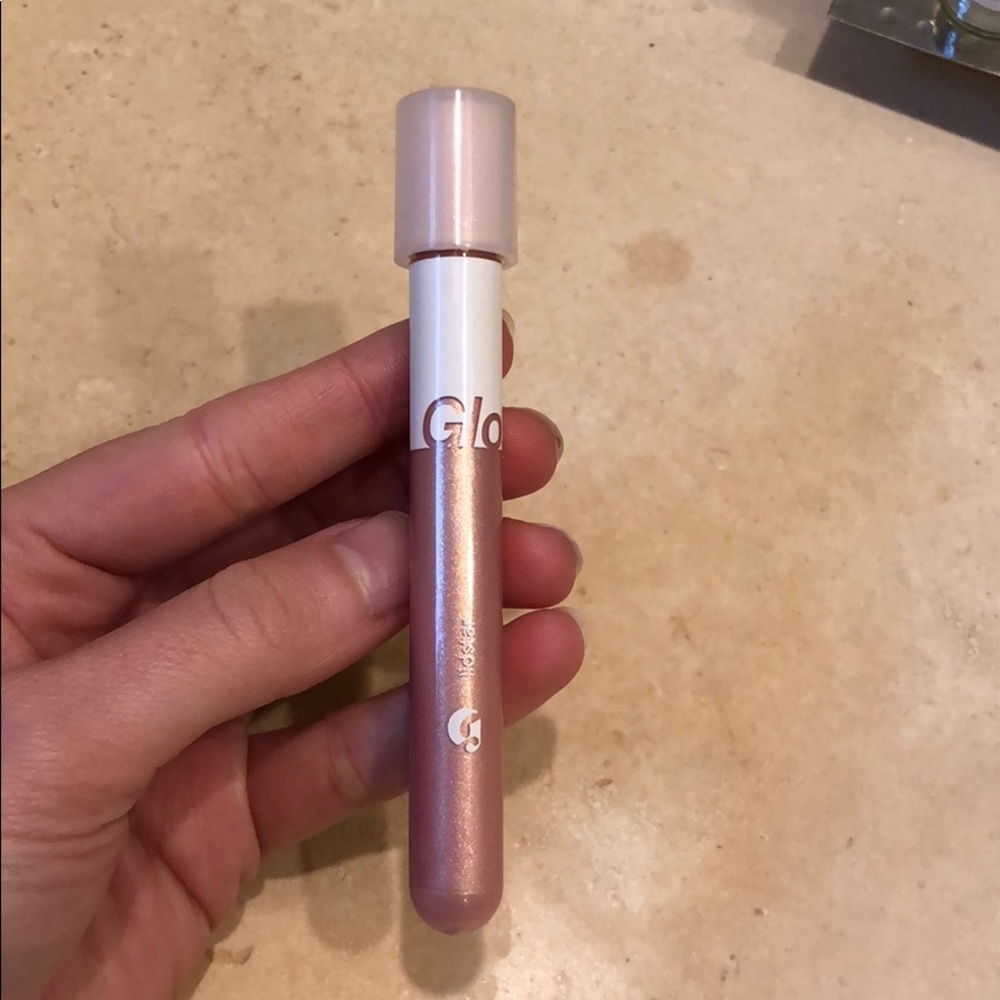 Glossier lid star in slip. Used once. Like new
